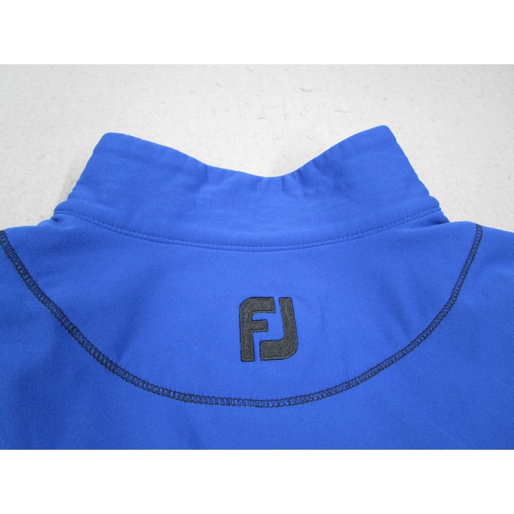 FootJoy Mens Golf Vest Quarter Zip Royal Blue Performance Sleeveless Size Medium - Picture 4 of 9